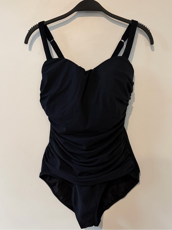 Profile By Gottex Other - NWT Profile By Gottex Black Ruched One-Piece Swimsuit with built in bra Size 12D